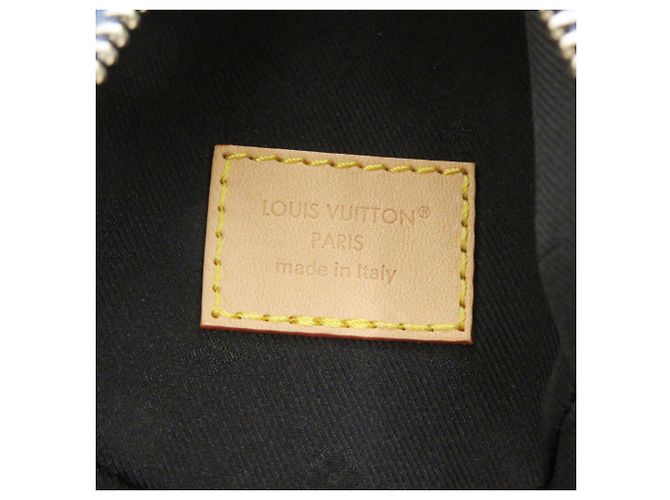 Zaino Louis Vuitton Vivienne in denim Monogram Bianco Blu - vista 8