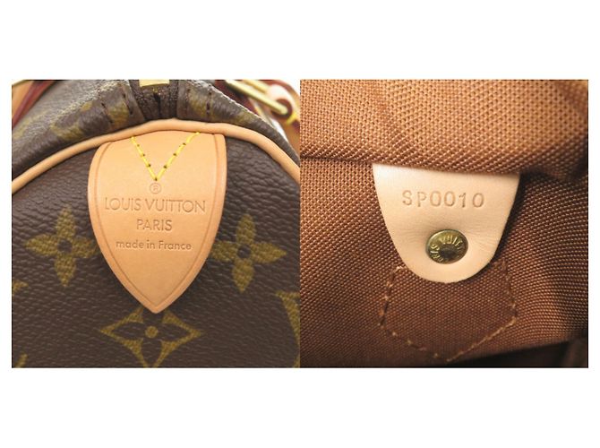 Borsa Louis Vuitton Speedy 25 Monogram Marrone Monogramma - vista 10