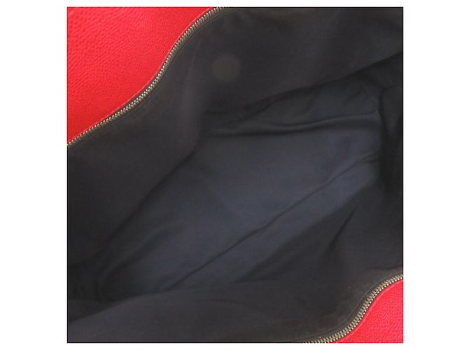 Borsa Boston Valextra K-VAL My Logo in tela e pelle Nero Rosso - vista 5