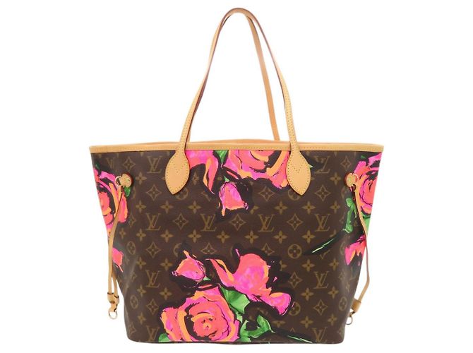 Borsa tote Louis Vuitton Neverfull MM Monogram Rose Marrone Monogramma - vista 2