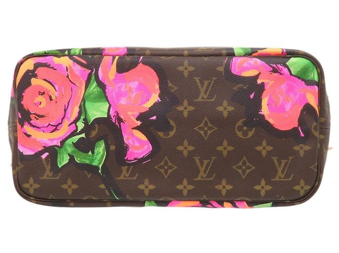 Borsa tote Louis Vuitton Neverfull MM Monogram Rose Marrone Monogramma - vista 3