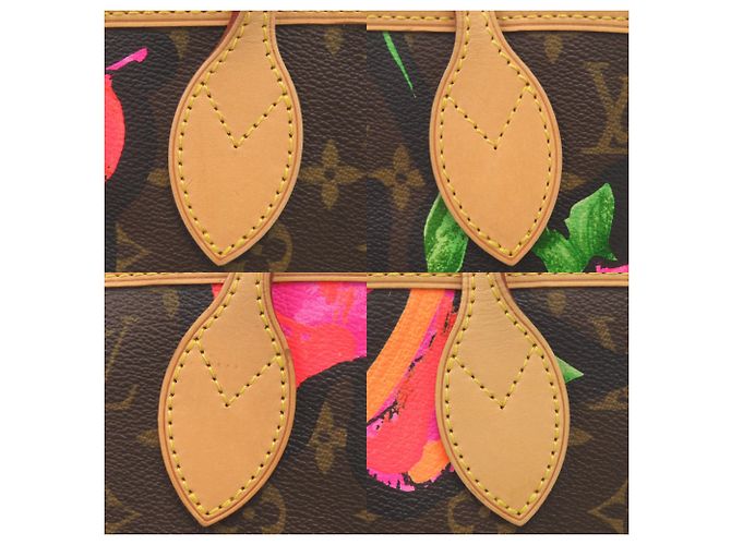 Borsa tote Louis Vuitton Neverfull MM Monogram Rose Marrone Monogramma - vista 8