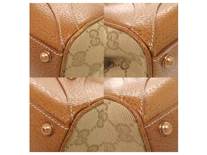 Borsa a spalla Gucci New Jackie Beige Cammello - vista 4