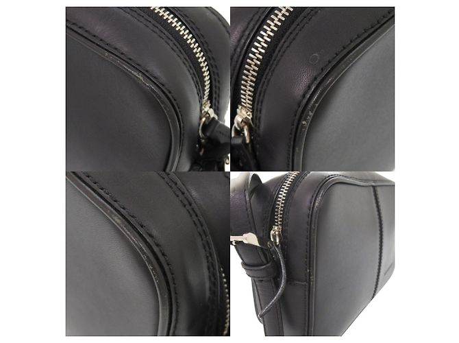 Borsa a tracolla Burberry Logo in pelle nera Nero - vista 8