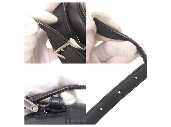 Borsa a tracolla Burberry Logo in pelle nera Nero - vista 9