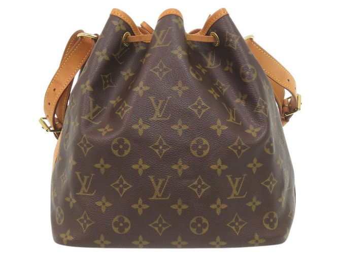 Noe Louis Vuitton Petit Noé Monogram Shoulder Bag M42226 Marrone Monogramma - vista 2