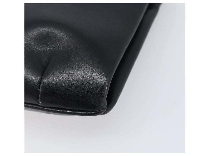 Céline Bolsa de Ombro com Corrente CELINE em Couro Preto e Dourado Auth ep16204 - vista 17