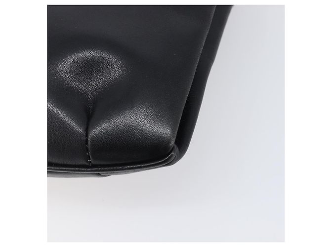 Céline Bolsa de Ombro com Corrente CELINE em Couro Preto e Dourado Auth ep16204 - vista 19