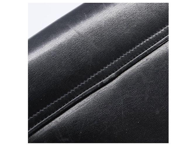 Céline Bolsa de Ombro com Corrente CELINE em Couro Preto e Dourado Auth ep16204 - vista 8