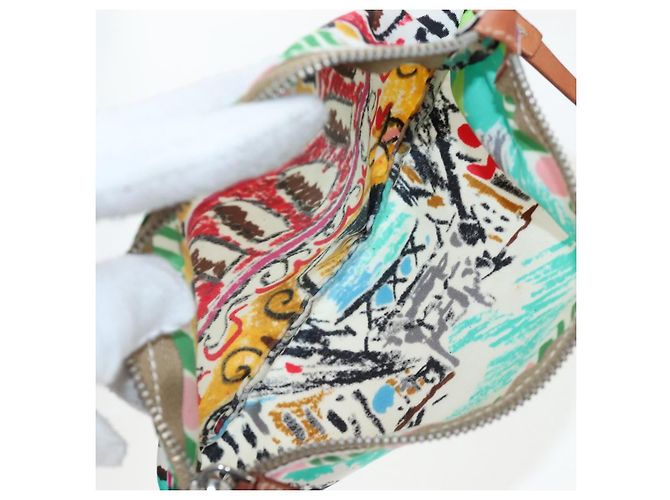 PRADA Tote Bag Vinyl Multicolor Silver Auth 204422A Silvery Multiple colors - view 29