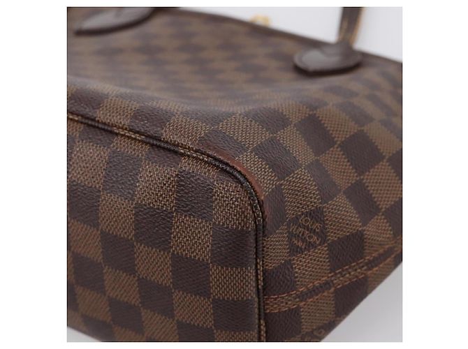 Borsa Tote LOUIS VUITTON Damier Ebene Neverfull PM N51109 LV Auth ep15899 - vista 10