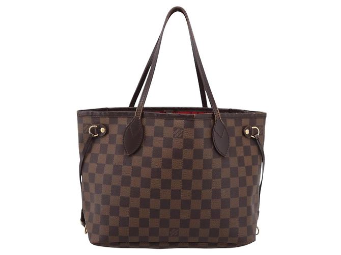 Borsa Tote LOUIS VUITTON Damier Ebene Neverfull PM N51109 LV Auth ep15899 - vista 13