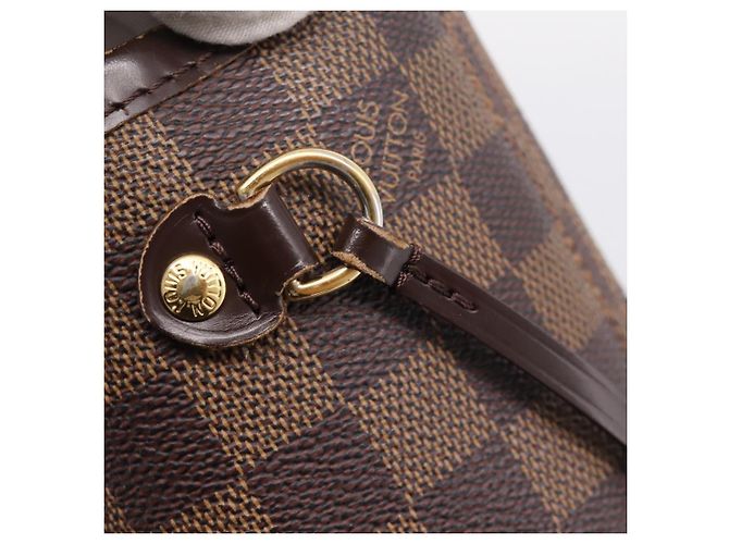 Borsa Tote LOUIS VUITTON Damier Ebene Neverfull PM N51109 LV Auth ep15899 - vista 16