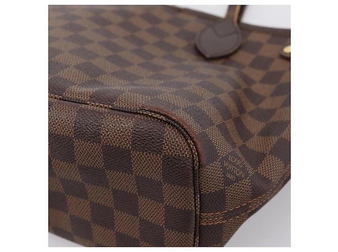 Borsa Tote LOUIS VUITTON Damier Ebene Neverfull PM N51109 LV Auth ep15899 - vista 19