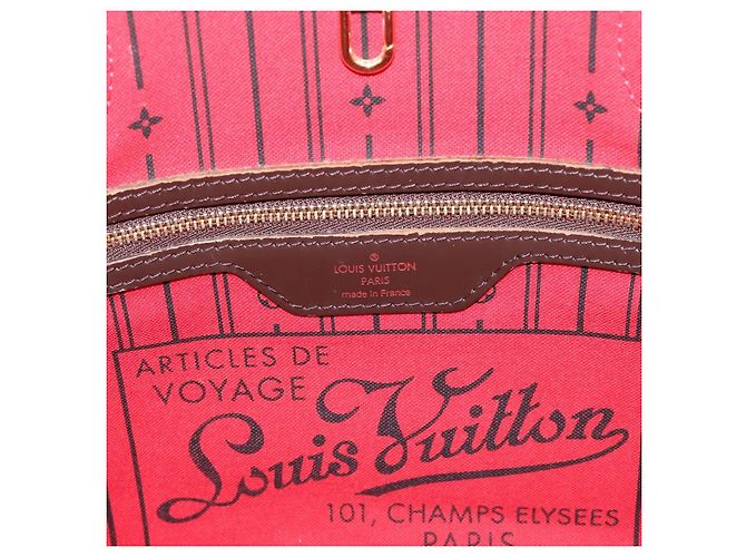 Borsa Tote LOUIS VUITTON Damier Ebene Neverfull PM N51109 LV Auth ep15899 - vista 21