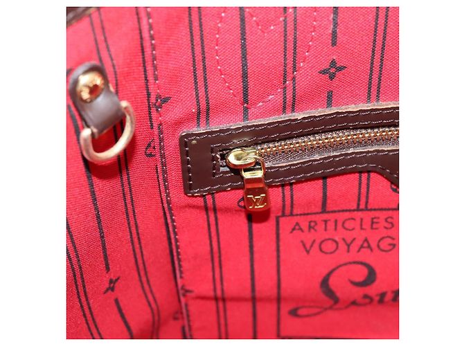 Borsa Tote LOUIS VUITTON Damier Ebene Neverfull PM N51109 LV Auth ep15899 - vista 24