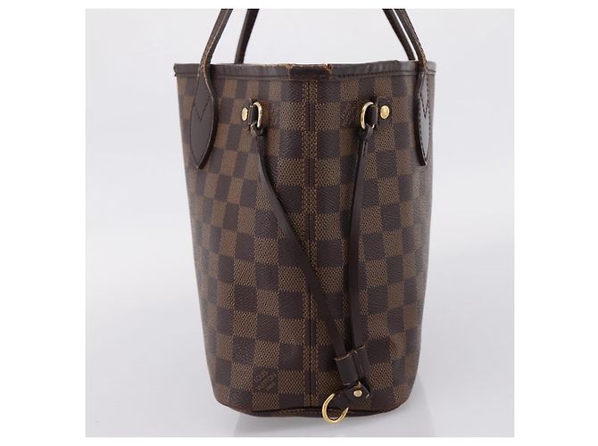 Borsa Tote LOUIS VUITTON Damier Ebene Neverfull PM N51109 LV Auth ep15899 - vista 4