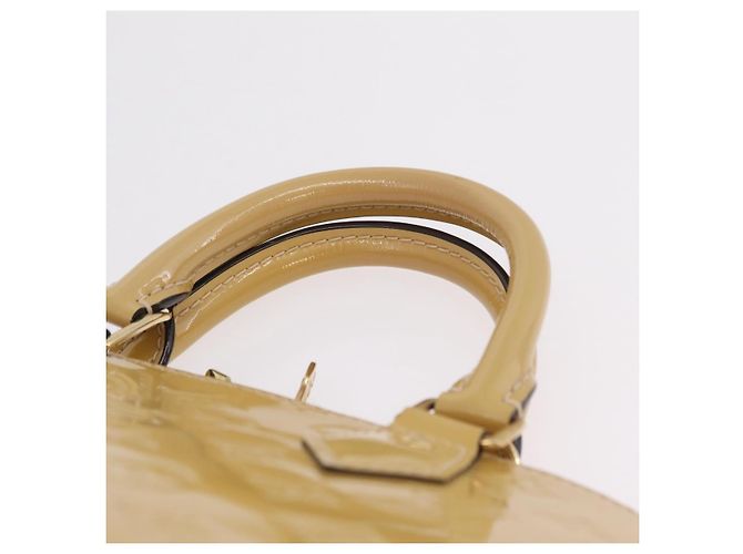 LOUIS VUITTON Monogram Vernis Alma PM Hand Bag Beige M90170 LV Auth ka6313A - vista 16