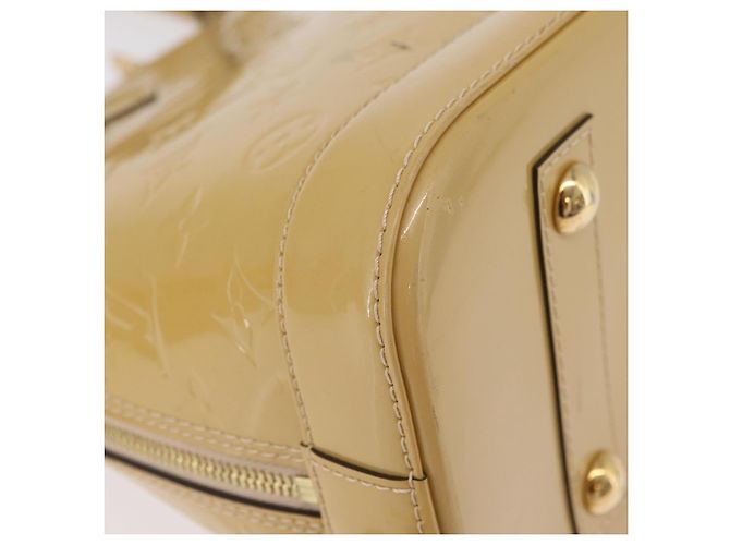 LOUIS VUITTON Monogram Vernis Alma PM Hand Bag Beige M90170 LV Auth ka6313A - vista 17