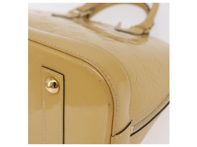 LOUIS VUITTON Monogram Vernis Alma PM Hand Bag Beige M90170 LV Auth ka6313A - vista 18