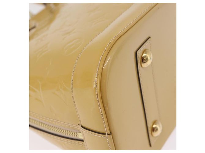 LOUIS VUITTON Monogram Vernis Alma PM Hand Bag Beige M90170 LV Auth ka6313A - vista 19