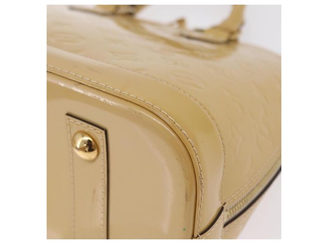 LOUIS VUITTON Monogram Vernis Alma PM Hand Bag Beige M90170 LV Auth ka6313A - vista 20