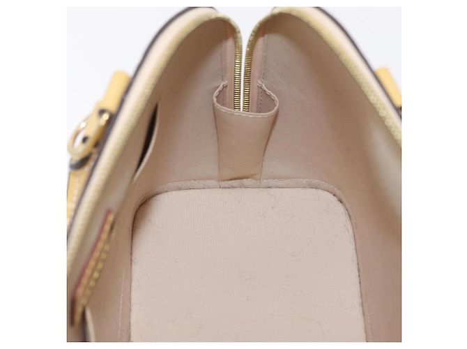 LOUIS VUITTON Monogram Vernis Alma PM Hand Bag Beige M90170 LV Auth ka6313A - vista 23