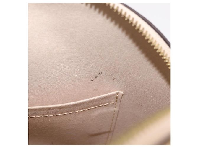 LOUIS VUITTON Monogram Vernis Alma PM Hand Bag Beige M90170 LV Auth ka6313A - vista 27