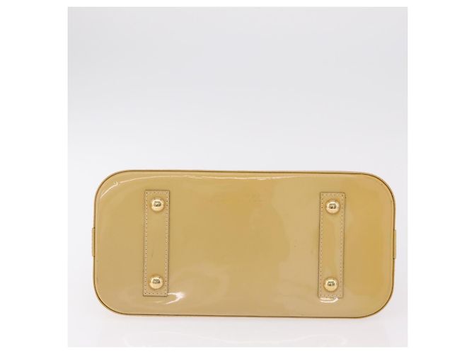 LOUIS VUITTON Monogram Vernis Alma PM Hand Bag Beige M90170 LV Auth ka6313A - vista 6