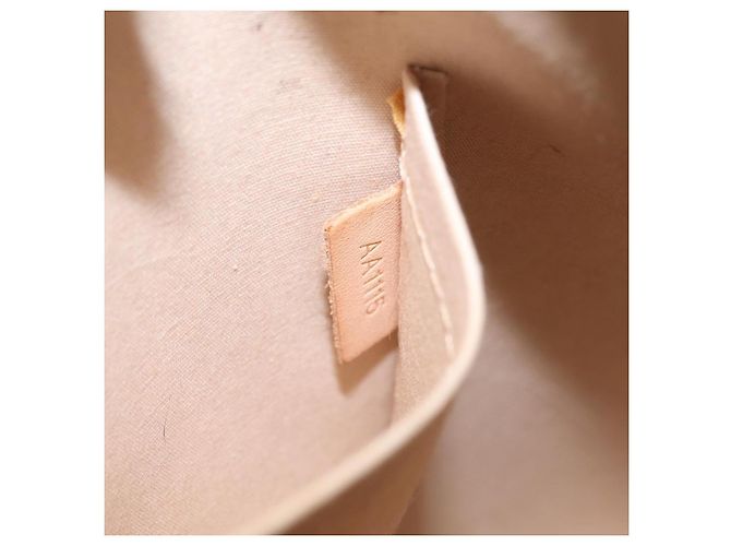 LOUIS VUITTON Monogram Vernis Alma PM Hand Bag Beige M90170 LV Auth ka6313A - vista 9