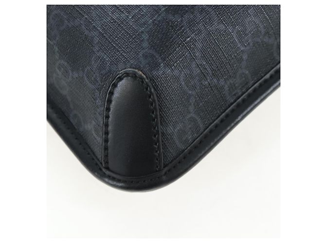 Borsa a tracolla GUCCI GG Supreme Sherry Line PVC Nero 599521 Auth ep15871A - vista 12
