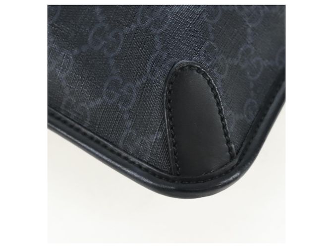 Borsa a tracolla GUCCI GG Supreme Sherry Line PVC Nero 599521 Auth ep15871A - vista 13
