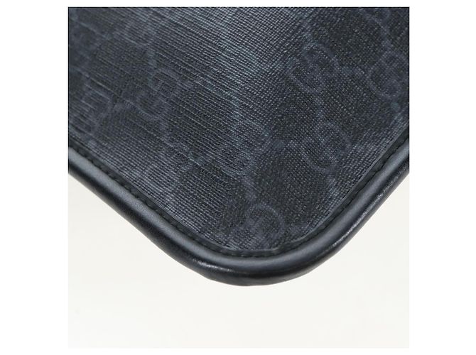 Borsa a tracolla GUCCI GG Supreme Sherry Line PVC Nero 599521 Auth ep15871A - vista 14