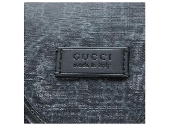 Borsa a tracolla GUCCI GG Supreme Sherry Line PVC Nero 599521 Auth ep15871A - vista 18