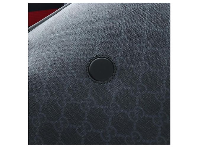 Borsa a tracolla GUCCI GG Supreme Sherry Line PVC Nero 599521 Auth ep15871A - vista 21