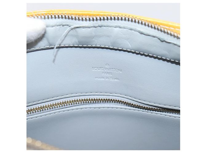LOUIS VUITTON Monogram Vernis Houston Hand Bag Gris M91053 LV Auth gh2377 Grau - Ansicht 10