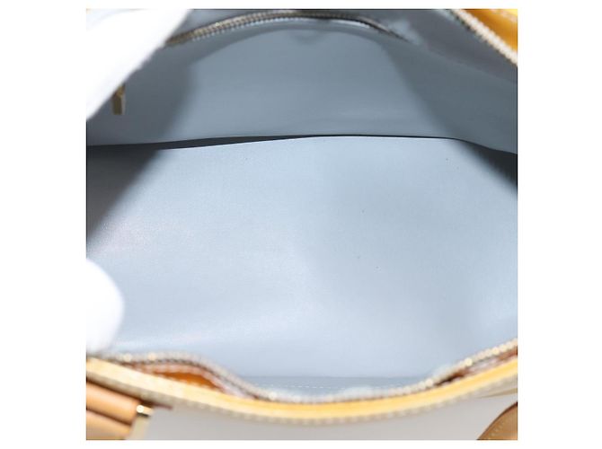 LOUIS VUITTON Monogram Vernis Houston Hand Bag Gris M91053 LV Auth gh2377 Grau - Ansicht 11