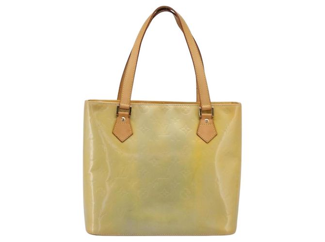 LOUIS VUITTON Monogram Vernis Houston Hand Bag Gris M91053 LV Auth gh2377 Grau - Ansicht 13