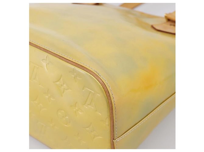 LOUIS VUITTON Monogram Vernis Houston Hand Bag Gris M91053 LV Auth gh2377 Grau - Ansicht 16