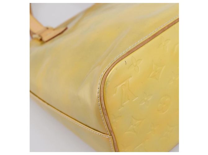 LOUIS VUITTON Monogram Vernis Houston Hand Bag Gris M91053 LV Auth gh2377 Grau - Ansicht 17