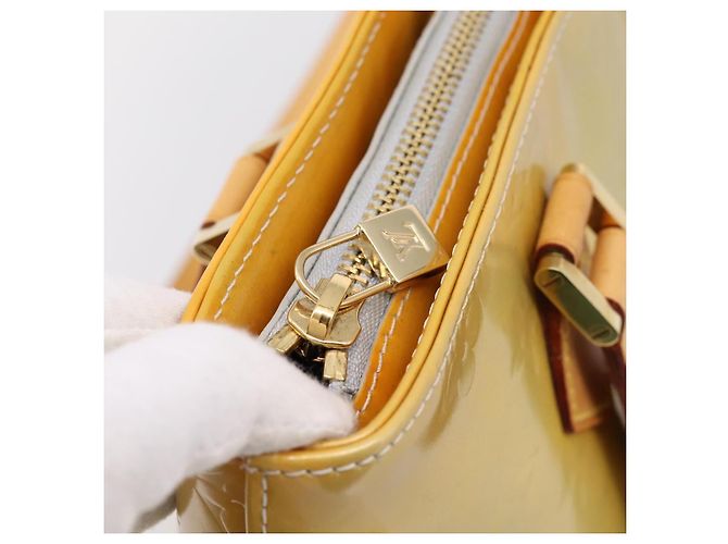 LOUIS VUITTON Monogram Vernis Houston Hand Bag Gris M91053 LV Auth gh2377 Grau - Ansicht 18