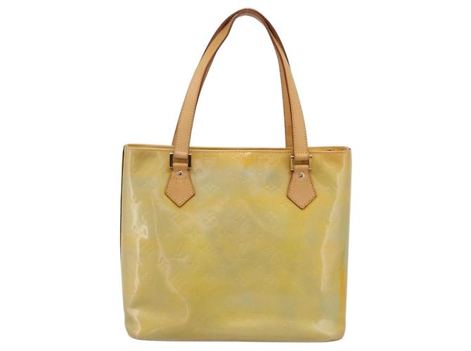LOUIS VUITTON Monogram Vernis Houston Hand Bag Gris M91053 LV Auth gh2377 Grau - Ansicht 2