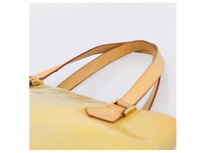 LOUIS VUITTON Monogram Vernis Houston Hand Bag Gris M91053 LV Auth gh2377 Grau - Ansicht 8