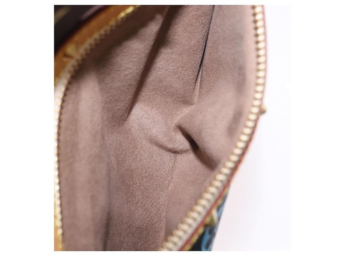 Borsa a mano LOUIS VUITTON Monogram Multicolor Alma Nero M92646 LV Auth ka6314V - vista 25