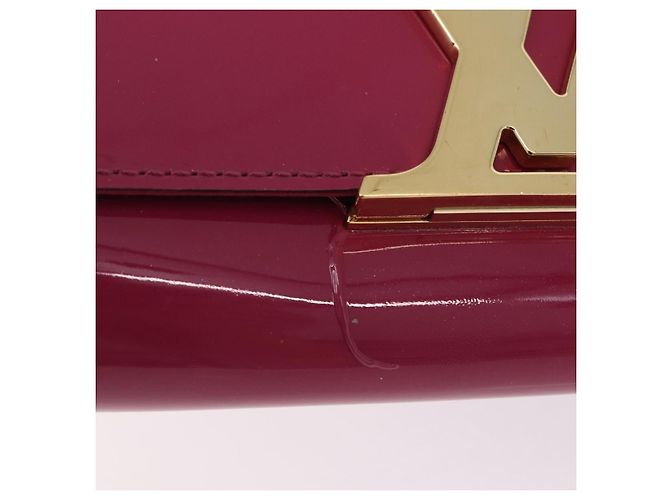 LOUIS VUITTON Pochette Louise EW Clutch Bag Rose Andian M94270 LV Auth ka6341 - vista 10