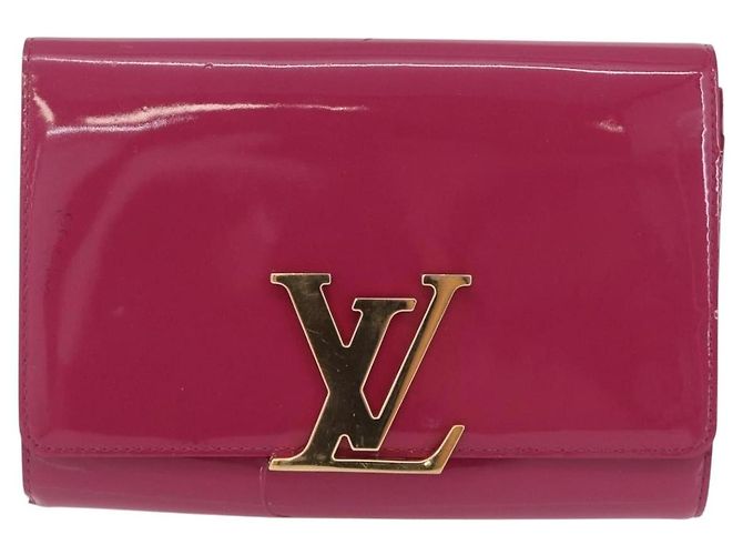 LOUIS VUITTON Pochette Louise EW Clutch Bag Rose Andian M94270 LV Auth ka6341 - vista 13
