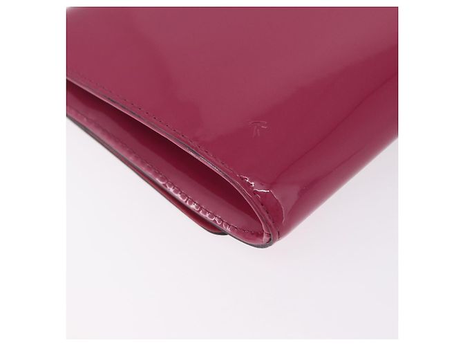 LOUIS VUITTON Pochette Louise EW Clutch Bag Rose Andian M94270 LV Auth ka6341 - vista 16