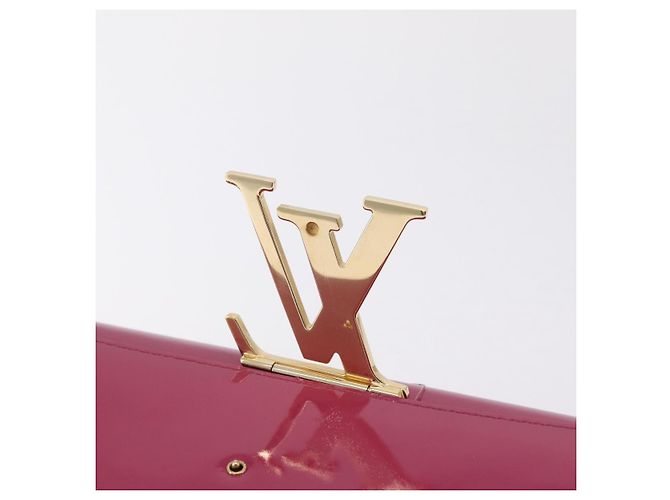 LOUIS VUITTON Pochette Louise EW Clutch Bag Rose Andian M94270 LV Auth ka6341 - vista 19