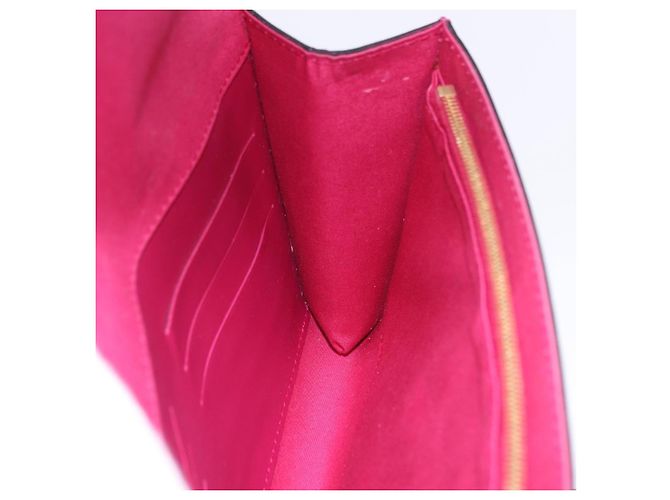 LOUIS VUITTON Pochette Louise EW Clutch Bag Rose Andian M94270 LV Auth ka6341 - vista 21