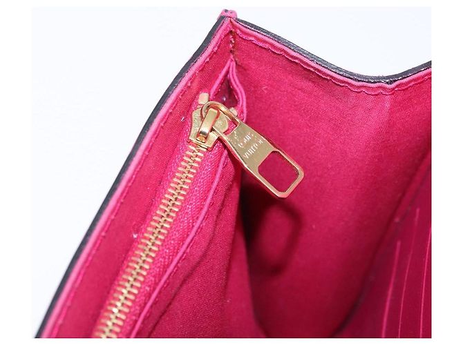 LOUIS VUITTON Pochette Louise EW Clutch Bag Rose Andian M94270 LV Auth ka6341 - vista 23
